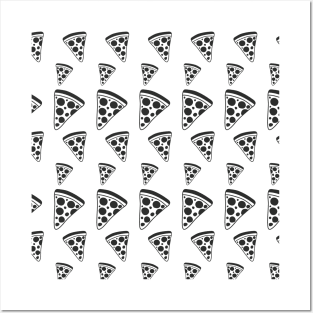 90s pizza pattern Posters and Art